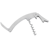 a white corkscrew on a white background