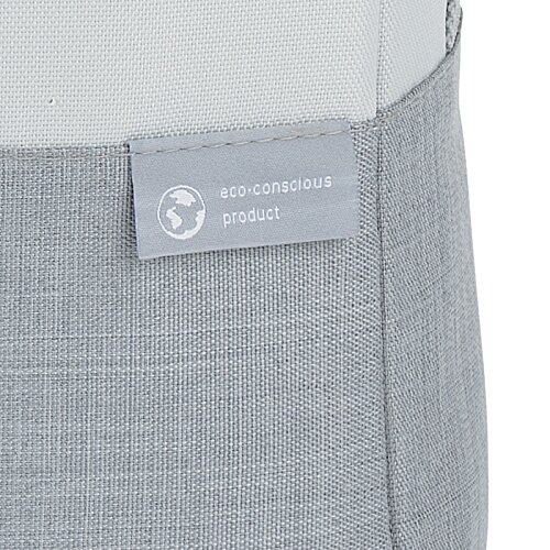 Additional Image 7 - a white tag on a gray bag