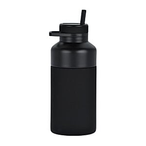Additional Image 2 - a black water bottle with a straw