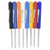 a group of different colored screwdrivers