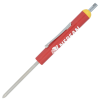 a red and white screwdriver