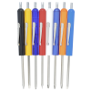 a group of screwdrivers with different colors