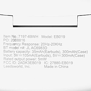 Additional Image 5 - a white rectangular object with black text