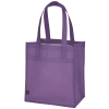 a purple bag with handles