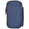 a blue bag with zipper