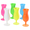 a group of colorful plastic cups