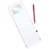 a white paper with a red pen