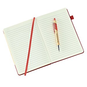 Additional Image 1 - a red and white notebook with a red pencil