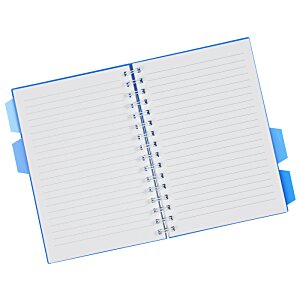 Additional Image 1 - a white notebook with blue handles