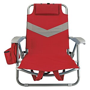 Additional Image 1 - a red chair with a white stripe