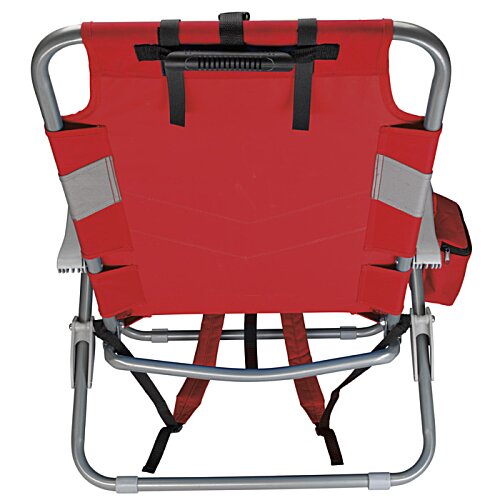 Additional Image 2 - a red chair with black straps