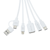 a group of white usb cables