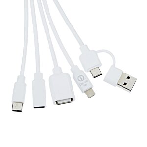 Additional Image 2 - a group of white usb cables