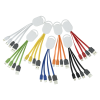 a group of colorful cables