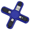 a blue and black cross shaped device