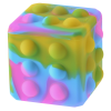 a colorful cube with dots