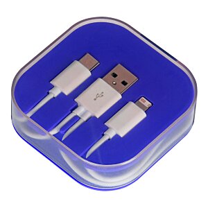 Additional Image 5 - a blue box with white and brown usb cables