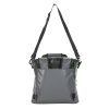 a grey bag with straps