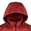 a red jacket with a hood