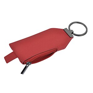 Additional Image 3 - a red keychain with a ring