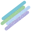 a group of colorful nail files