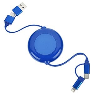 Additional Image 1 - a blue usb cable with a white background