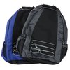 a black and blue backpack