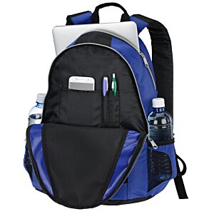 Additional Image 3 - a blue and black backpack