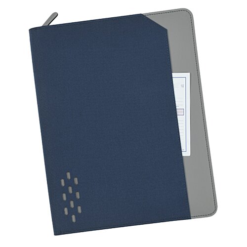 Additional Image 1 - a blue folder with a white label