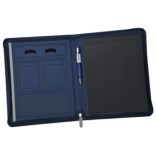Additional Image 2 - a blue and black notebook with pen