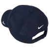 a black hat with a white swoosh