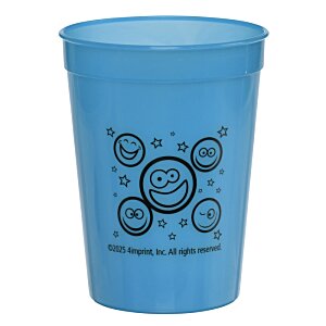 Additional Image 2 - a blue plastic cup with a logo on it