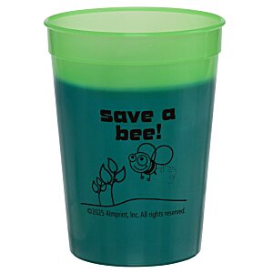Additional Image 4 - a green plastic cup with black text