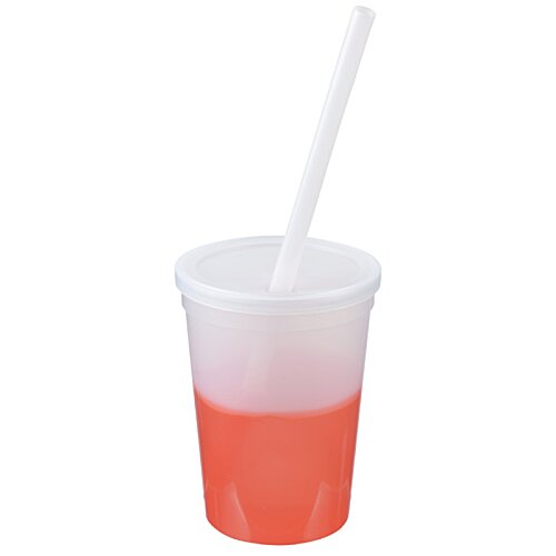 Additional Image 4 - a plastic cup with a straw
