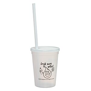 Additional Image 7 - a white cup with a straw