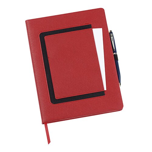 Additional Image 2 - a red notebook with a black border