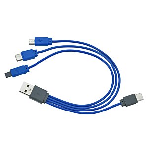 Additional Image 2 - a blue cable with black connectors