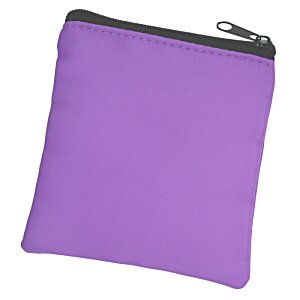 Additional Image 1 - a purple pouch with a black zipper