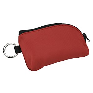 Additional Image 2 - a red pouch with a key chain