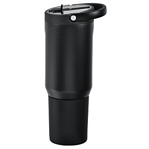 Additional Image 1 - a black cup with a black cap