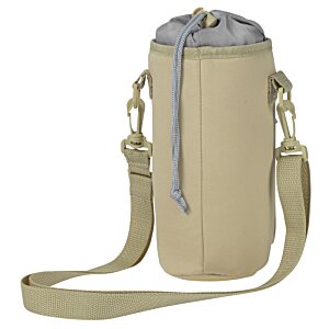 Additional Image 2 - a tan water bottle with a strap