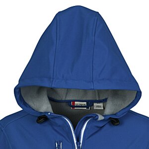 Additional Image 1 - a blue hooded jacket with a white background
