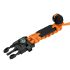 a black and orange robotic arm