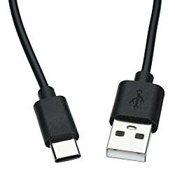 a close-up of a black and white cable