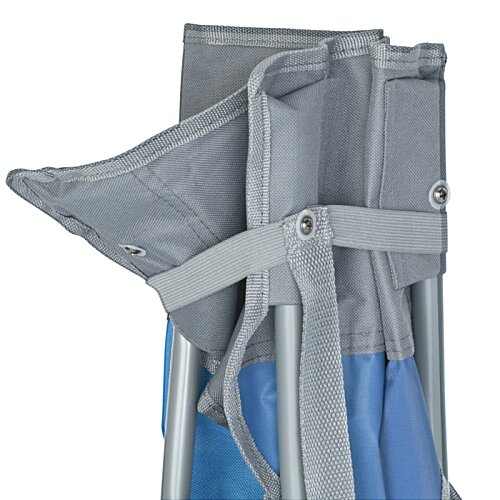 Additional Image 4 - a blue and grey folding chair