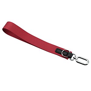 Additional Image 1 - a red strap with a metal hook