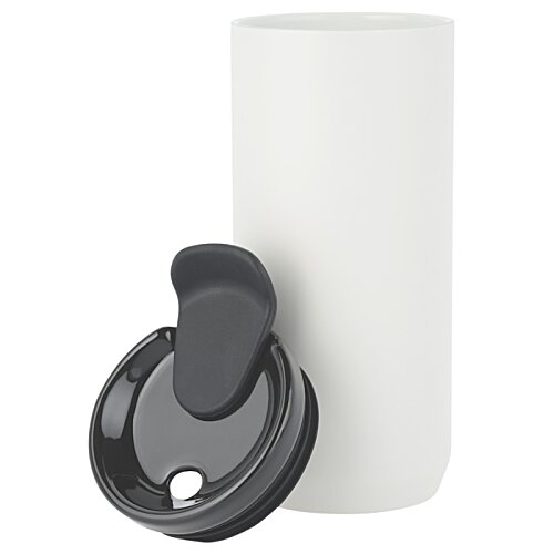 Additional Image 4 - a white cylinder with a black ring