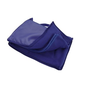 Additional Image 2 - a folded blue blanket on a white background