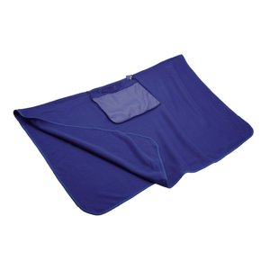Additional Image 4 - a blue blanket on a white background