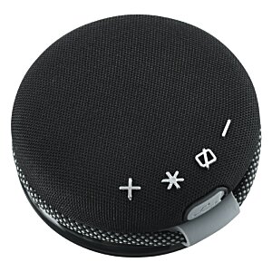 Additional Image 1 - a black round object with white text